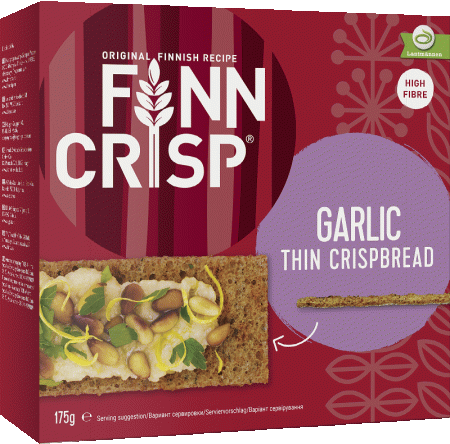 Сухарики Finn Crisp Garlic (с чесноком), 175г